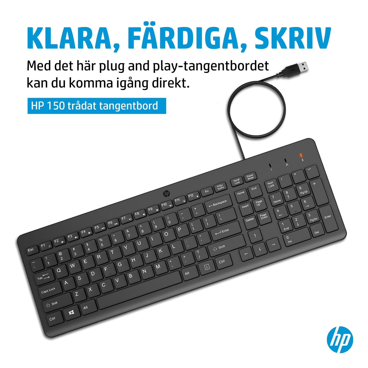 HP 150 trådat tangentbord