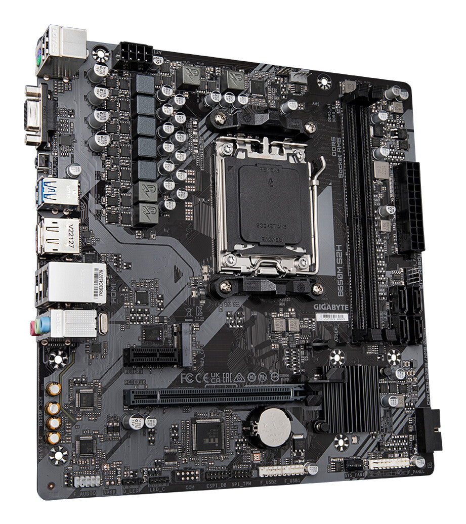 GIGABYTE B650M S2H moderkort AMD B650 AM5-sockel micro ATX