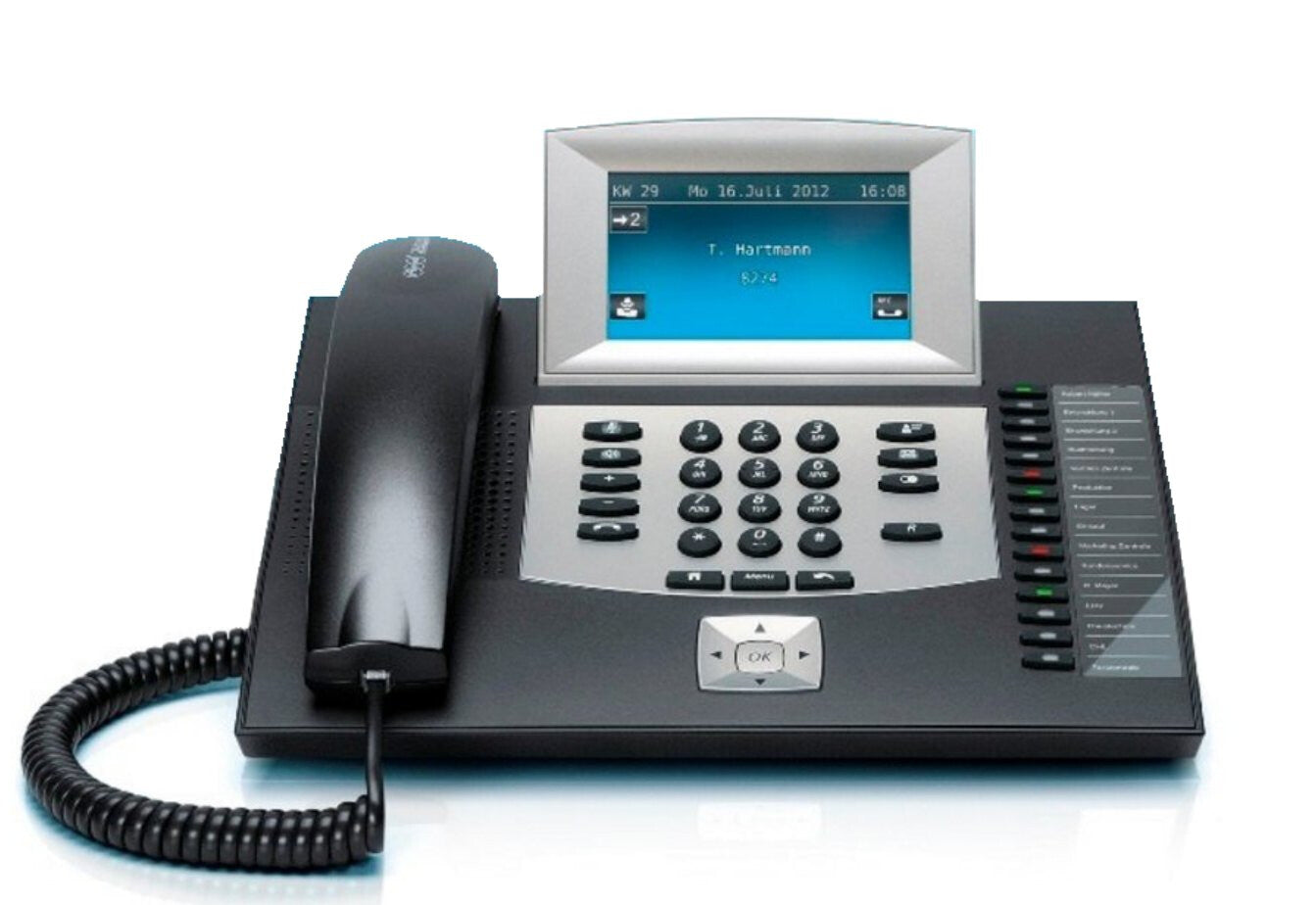 Auerswald COMfortel 2600 Analog telefon Namn och uppringnings-ID Svart