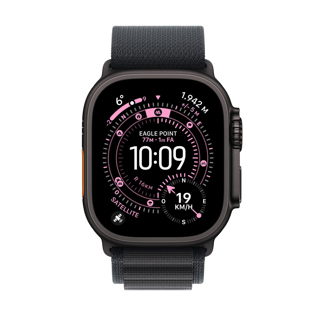 Apple Watch Ultra 3 OLED 49 mm Digital 422 x 514 pixlar Pekskärm 5G Svart Wi-Fi GPS