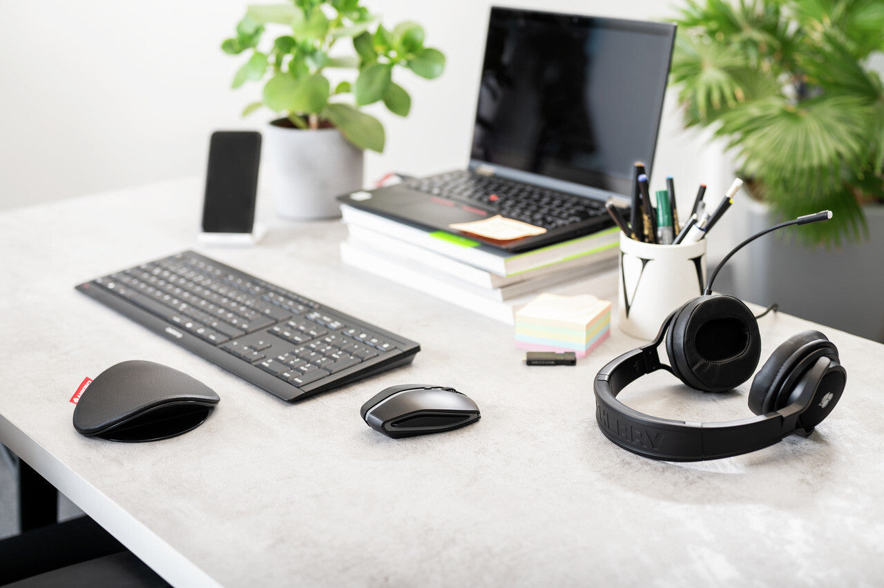 CHERRY GENTIX BT datormöss Spela Ambidextrous Bluetooth Optisk 2000 DPI