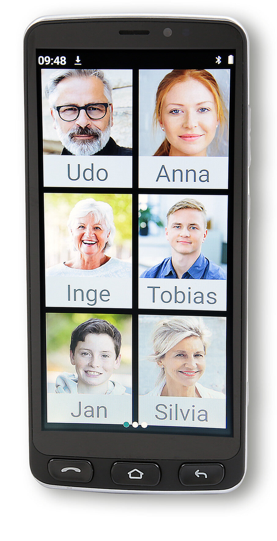 Olympia Neo schwarz 14 cm (5.5") Dubbla SIM-kort Android 10 4G USB Type-C 2 GB 16 GB 2400 mAh Svart, Silver