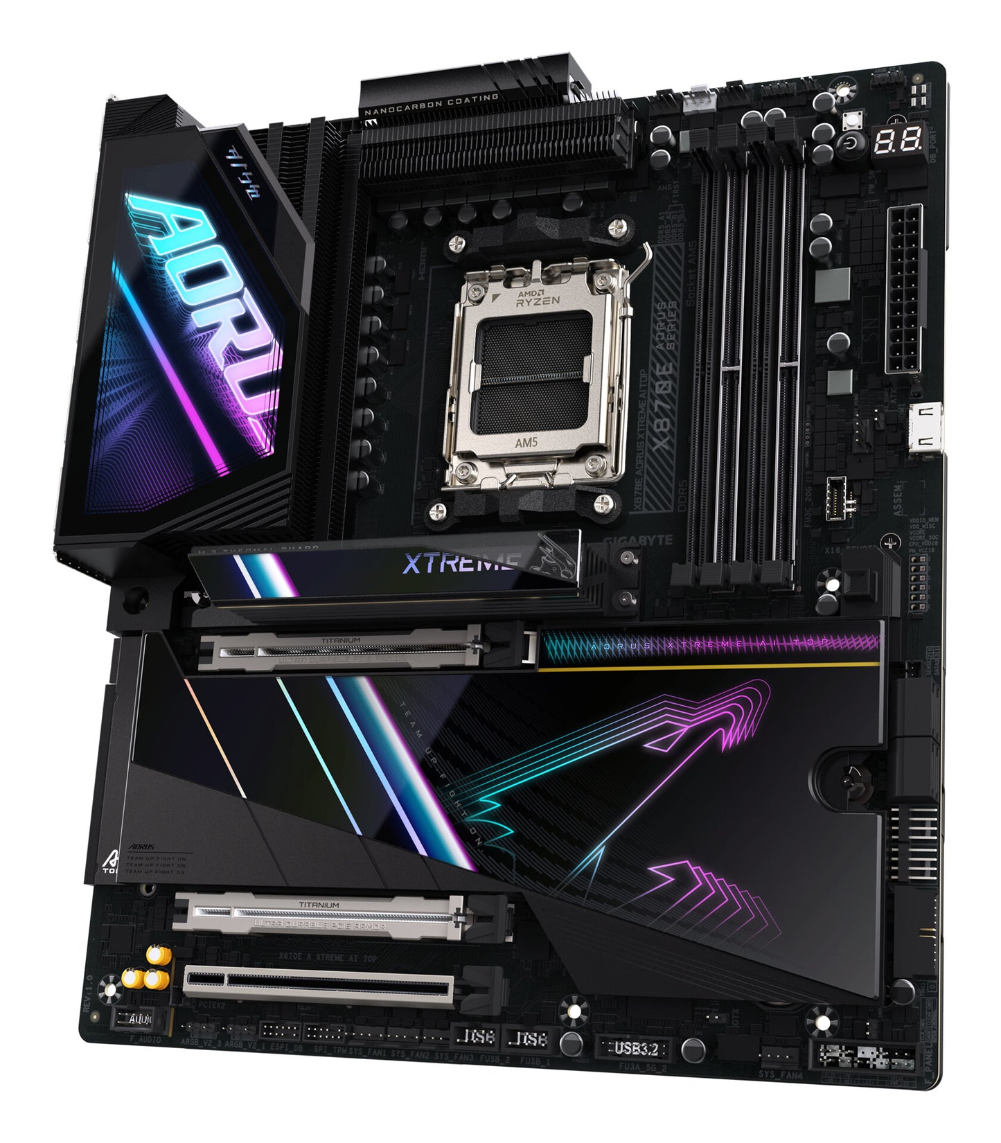GIGABYTE X870E AORUS XTREME AI TOP AMD X870E AM5-sockel Utökad ATX