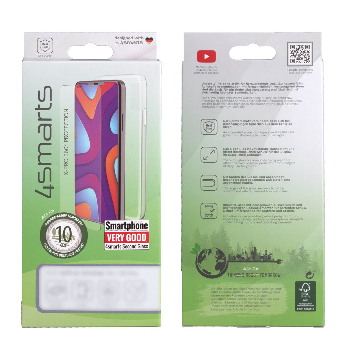 4smarts 360° Starter Set mobiltelefonfodral 16,8 cm (6.6") Omslag Transparent