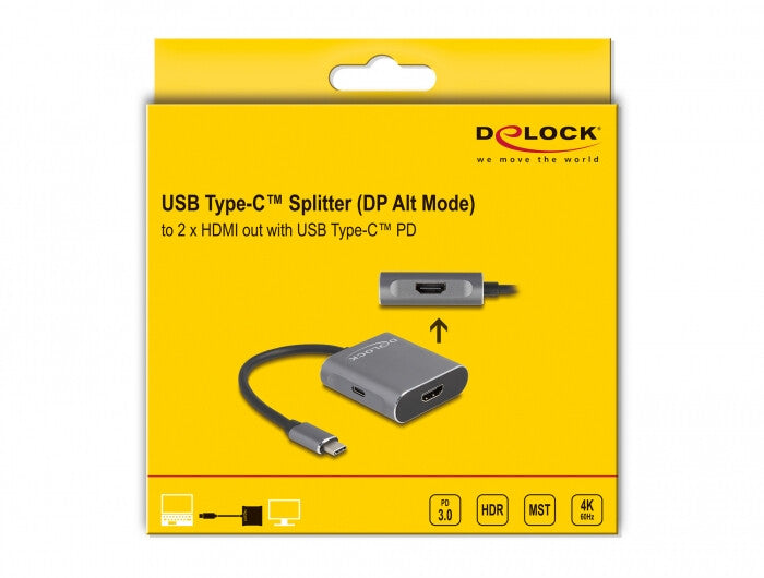 DeLOCK 87805 bilddelare HDMI 2x HDMI