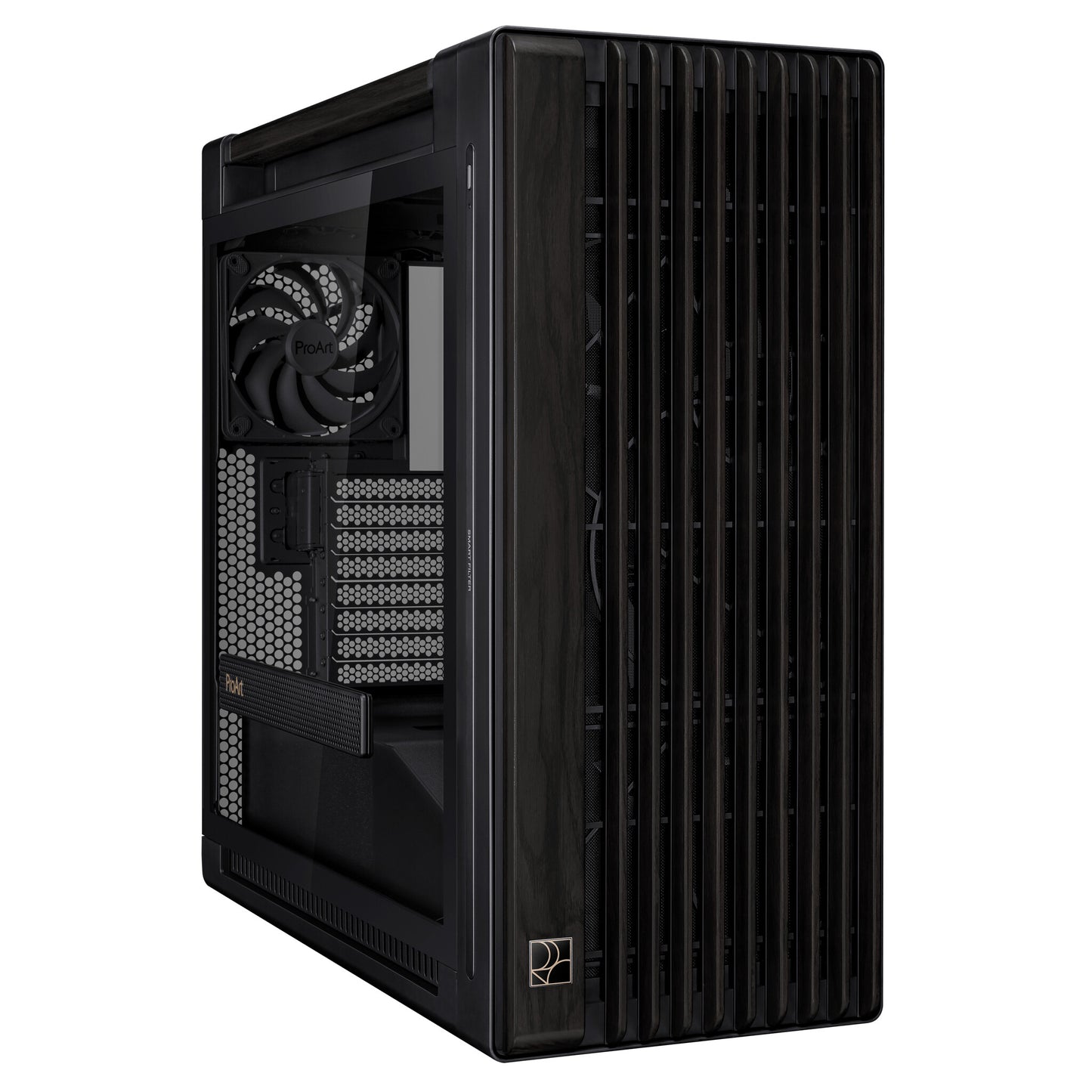 ASUS ProArt PA602 Wood Edition Midi Tower Svart