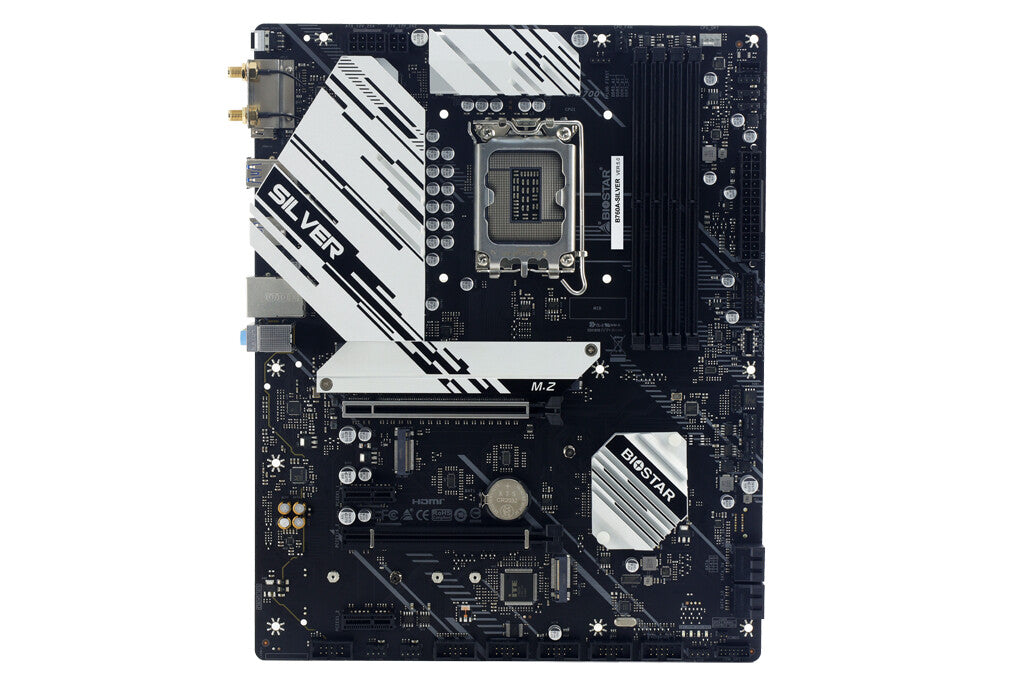 Biostar B760A-SILVER moderkort Intel B760 LGA 1700 ATX