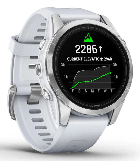 Garmin epix Pro (Gen 2) 3,05 cm (1.2") AMOLED 42 mm Digital 390 x 390 pixlar Pekskärm Silver Wi-Fi GPS