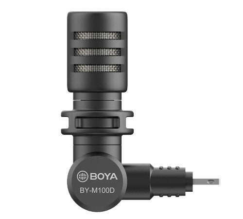 BOYA BY-M100D mikrofoner Svart Mikrofon till smartphone
