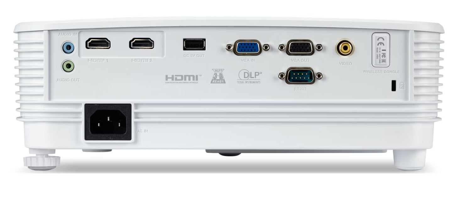 Acer P1257i Standard throw-projektor 4500 ANSI-lumen XGA (1024x768) 3D kompatibilitet Vit