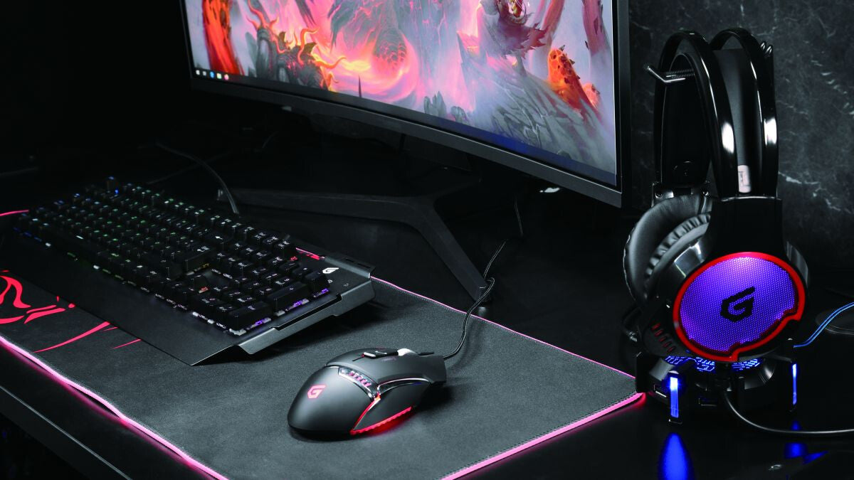 Conceptronic ATHAN U1 Headset Kabel Huvudband Spela USB Type-A Svart