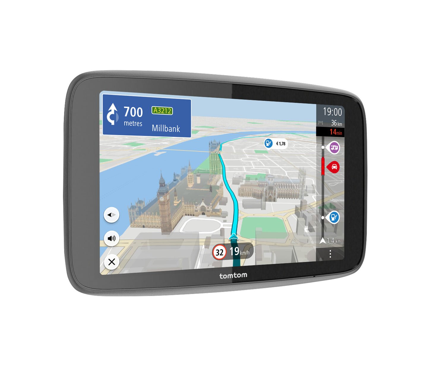 TomTom GO Camper Max navigatorer Fast 17,8 cm (7") Pekskärm 400 g Svart
