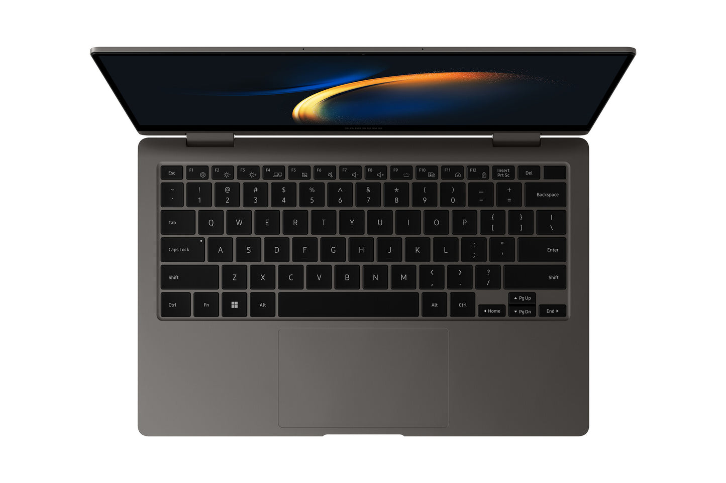 Samsung Galaxy Book3 Pro 360 NP730QFG-KA3DE bärbara datorer Intel® Core™ i7 i7-1360P Hybrid (2-i-1) 33,8 cm (13.3") Pekskärm Full HD 16 GB LPDDR4x-SDRAM 512 GB SSD Wi-Fi 6E (802.11ax) Windows 11 Home grafit