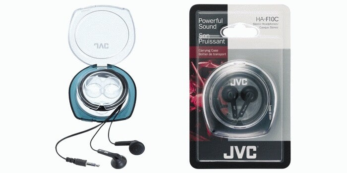 JVC Ear Bud Headphone Hörlurar Kabel I öra Musik Svart