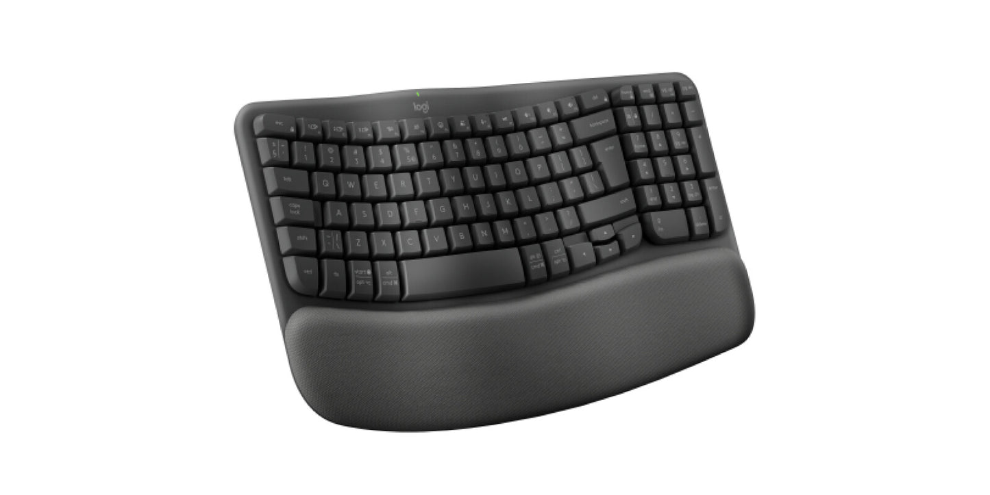 Logitech ERGO 920-012304 tangentbord Kontor Trådlös RF + Bluetooth QWERTY Amerikanskt internationellt grafit