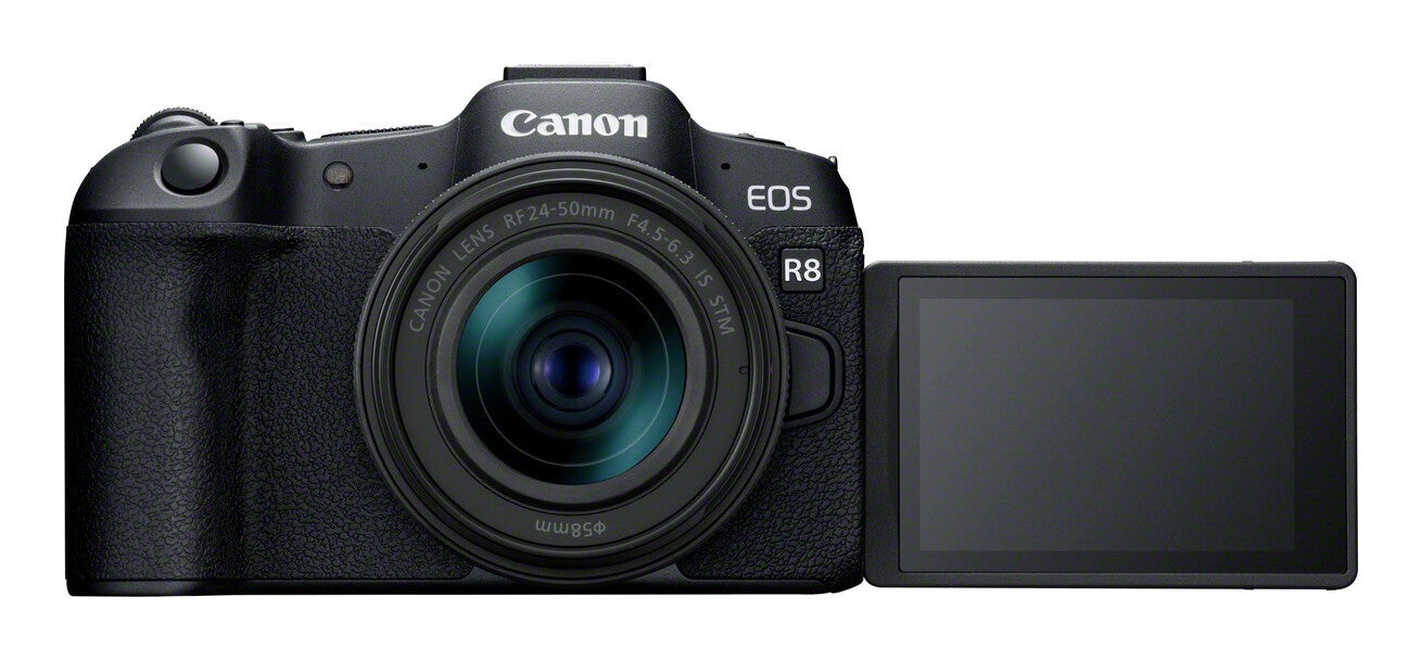 Canon EOS R8 + RF 24-50mm F4.5-6.3 IS STM Kit MILC 24,2 MP CMOS 6000 x 4000 pixlar Svart