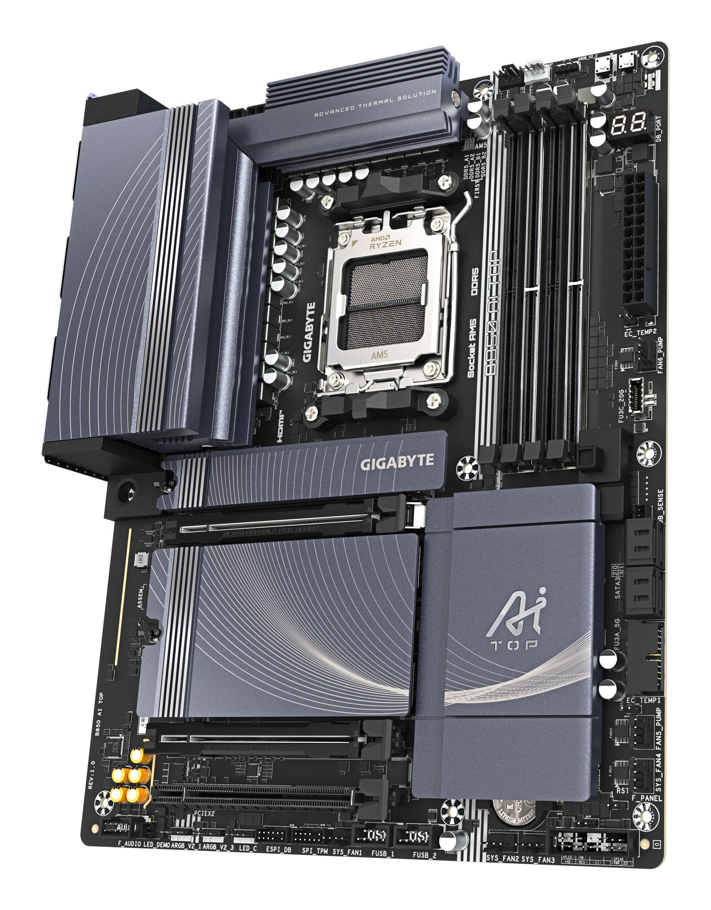 GIGABYTE B850 AI TOP moderkort AMD B850 AM5-sockel ATX