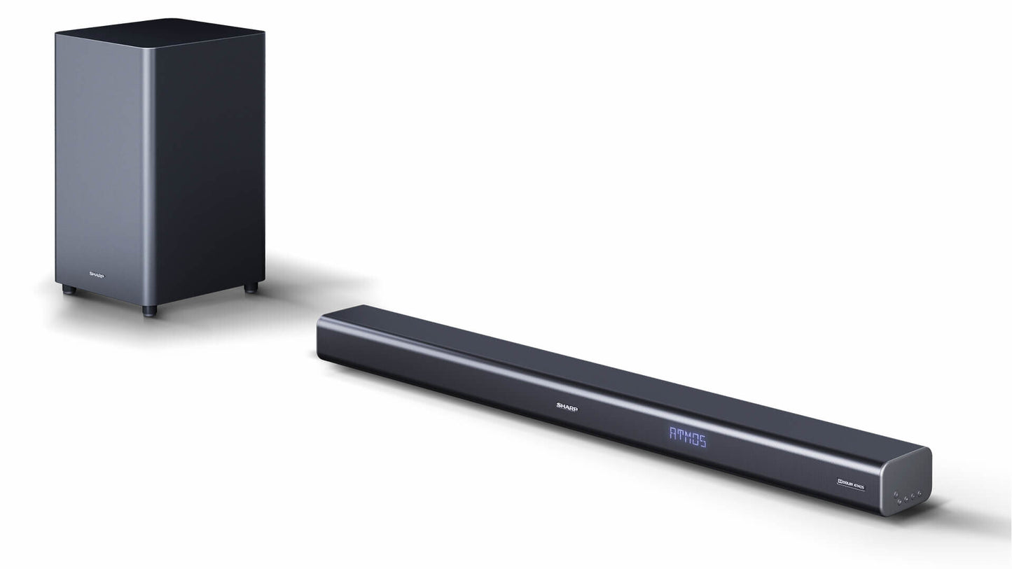 Sharp HT-SBW460 soundbar-högtalare Metallisk 3.1 kanaler 440 W