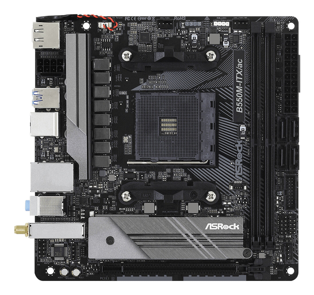 Asrock B550M-ITX/ac AMD B550 Uttag AM4 Mini-ITX
