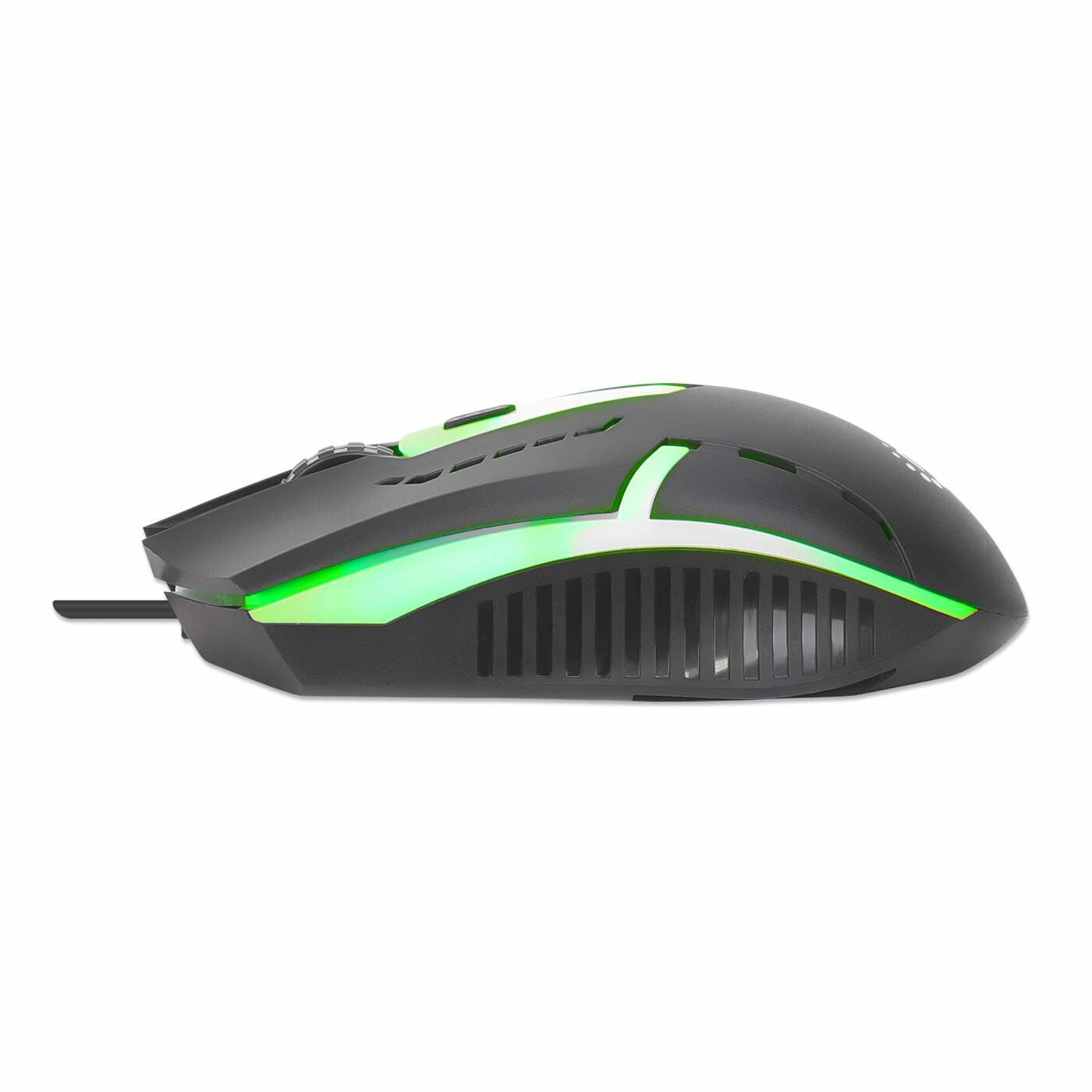 Manhattan 190206 datormöss Spela Ambidextrous USB Type-A Optisk 1500 DPI