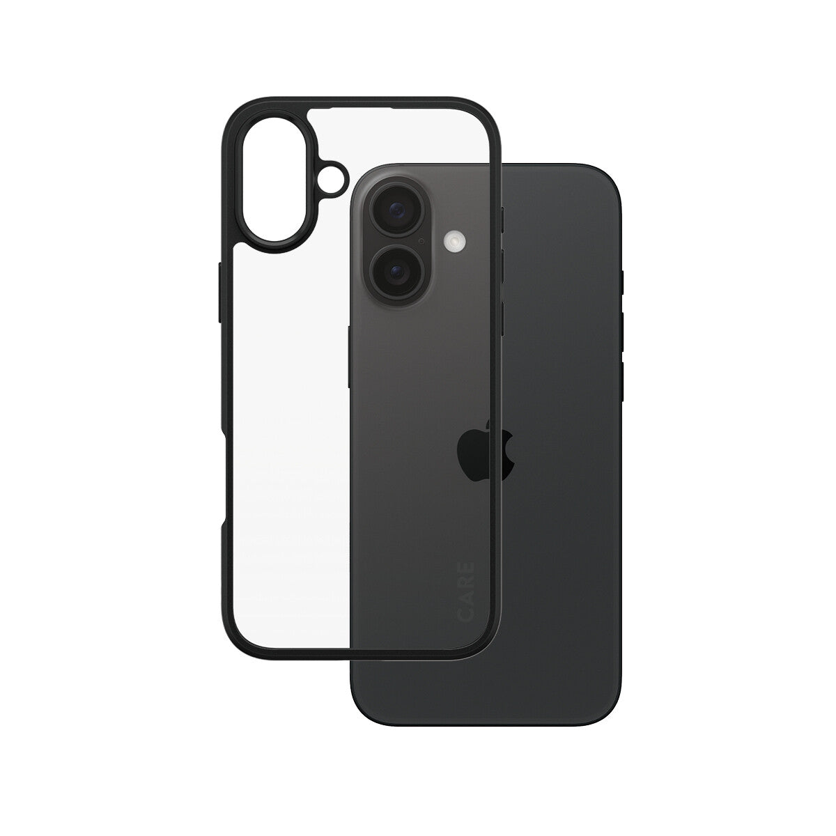 PanzerGlass CARE by ® Flagship Case Transparent Urban Combat w. Black Frame iPhone 16 Plus mobiltelefonfodral Omslag