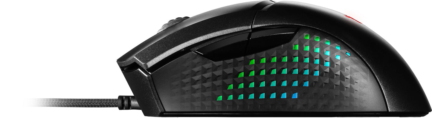 MSI CLUTCH GM51 LIGHTWEIGHT WIRELESS datormöss Spela högerhand RF Wireless + Bluetooth + USB Type-C Optisk 26000 DPI