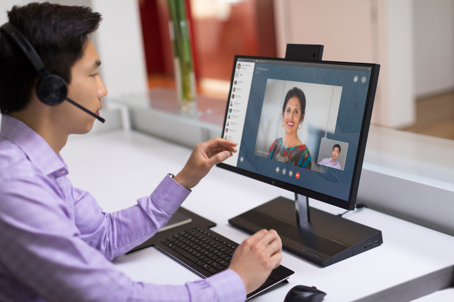 HP UC Wireless Duo-headset