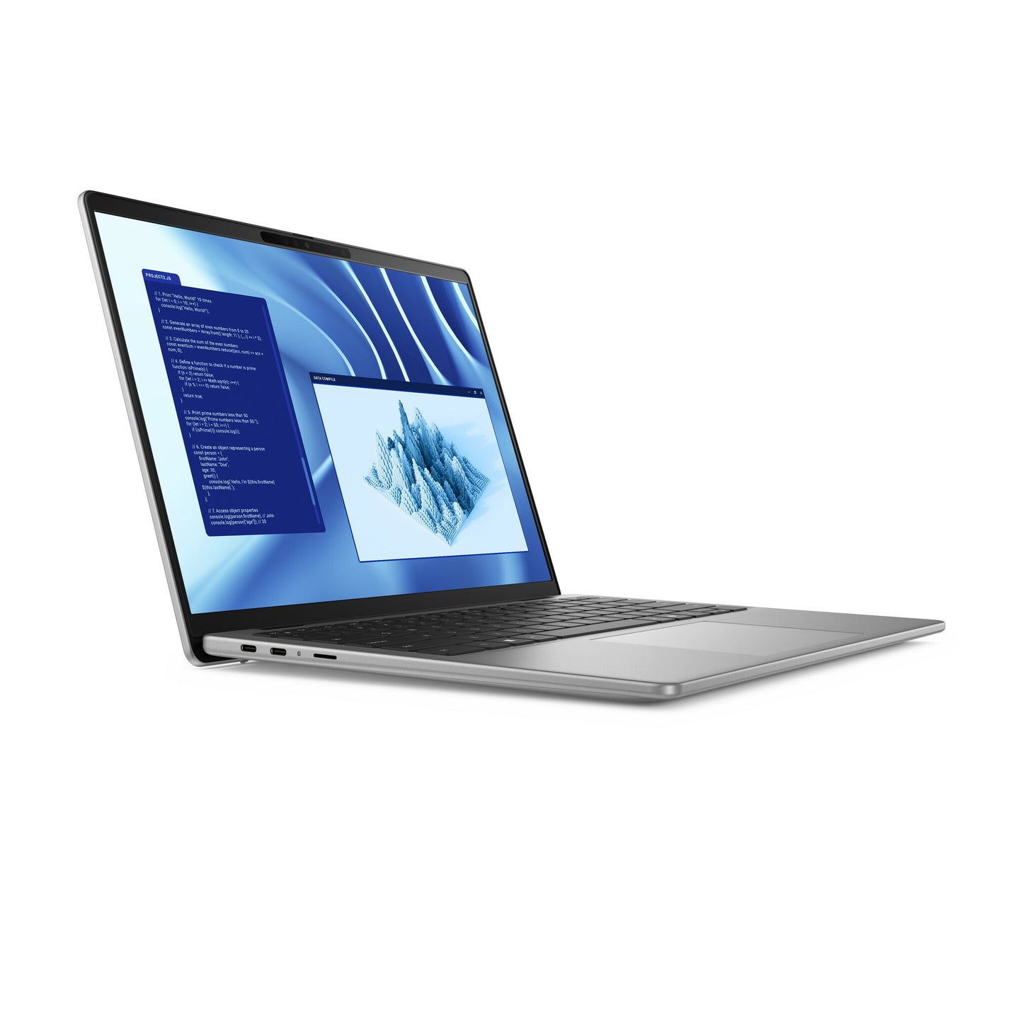 DELL Latitude 7455 Qualcomm Snapdragon X1P-64-100 Bärbar dator 35,6 cm (14") Pekskärm Quad HD+ 16 GB LPDDR5x-SDRAM 512 GB SSD Wi-Fi 7 (802.11be) Windows 11 Pro Nordic Grå