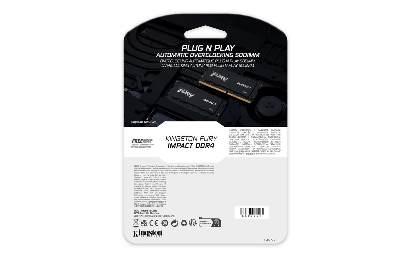 Kingston Technology FURY Impact RAM-minnen 32 GB 1 x 32 GB DDR4 3200 MT/s