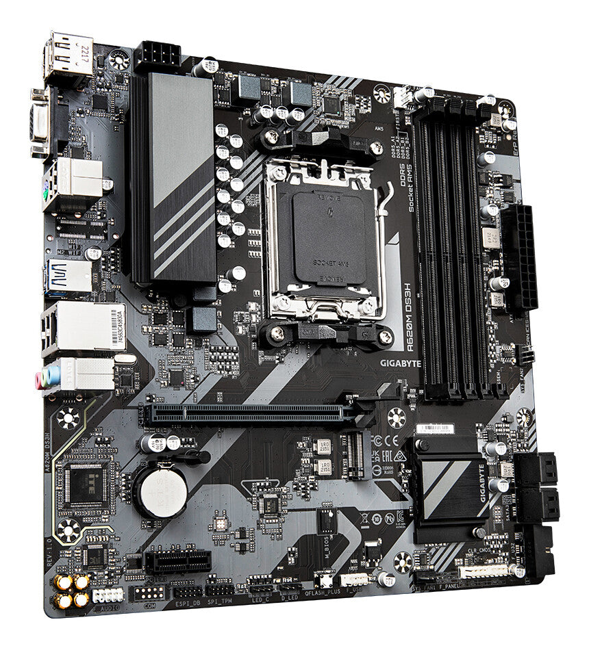 GIGABYTE A620M DS3H moderkort AMD A620 AM5-sockel micro ATX
