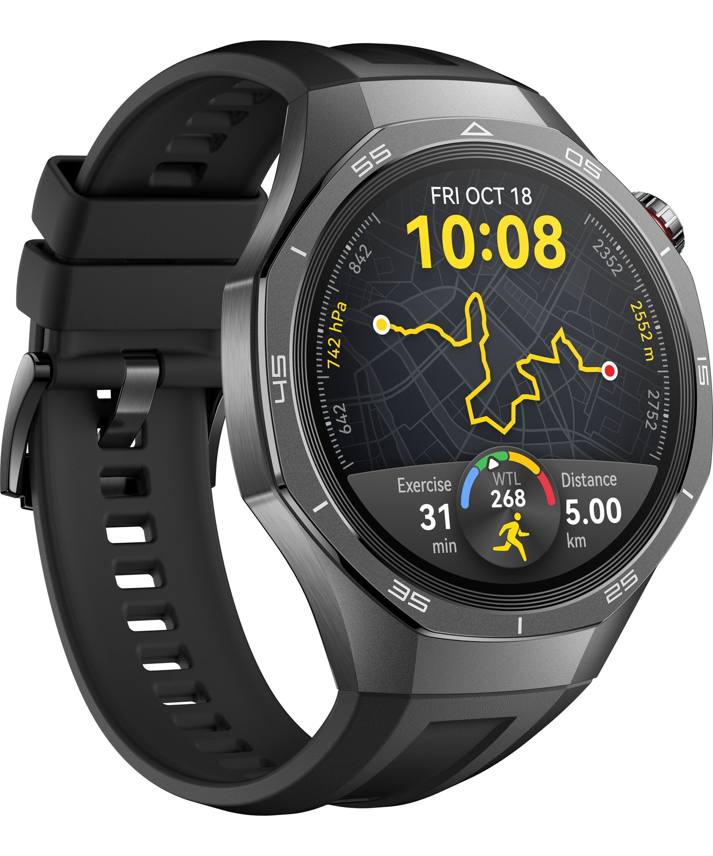 Huawei WATCH GT5 Pro 46mm 3,63 cm (1.43") AMOLED Digital 466 x 466 pixlar Svart GPS
