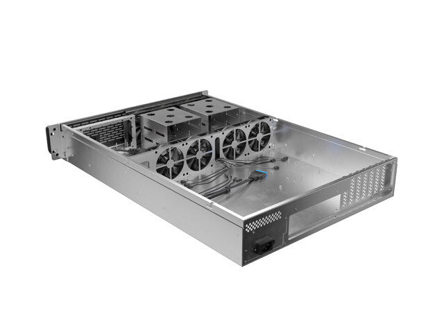 Lanberg SC01-6502-12B modulärt serverchassi Rack (2U) 0 GB