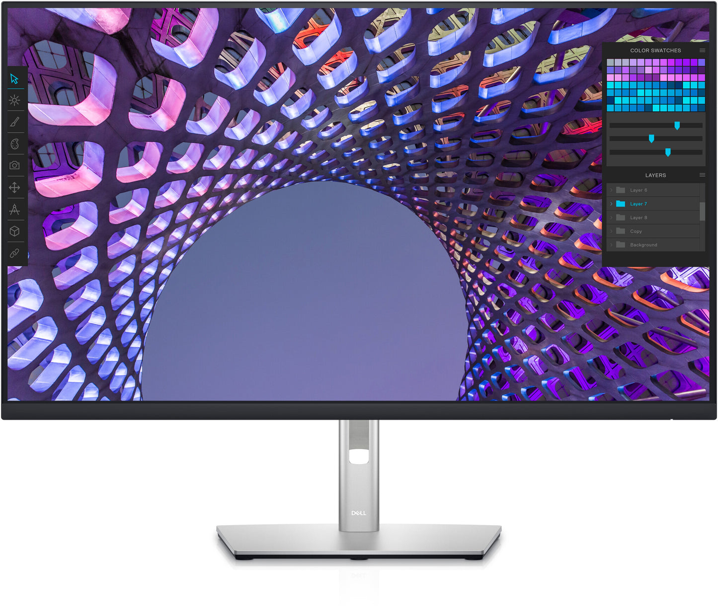 DELL P Series P3223QE platta pc-skärmar 80 cm (31.5") 3840 x 2160 pixlar 4K Ultra HD LCD Svart