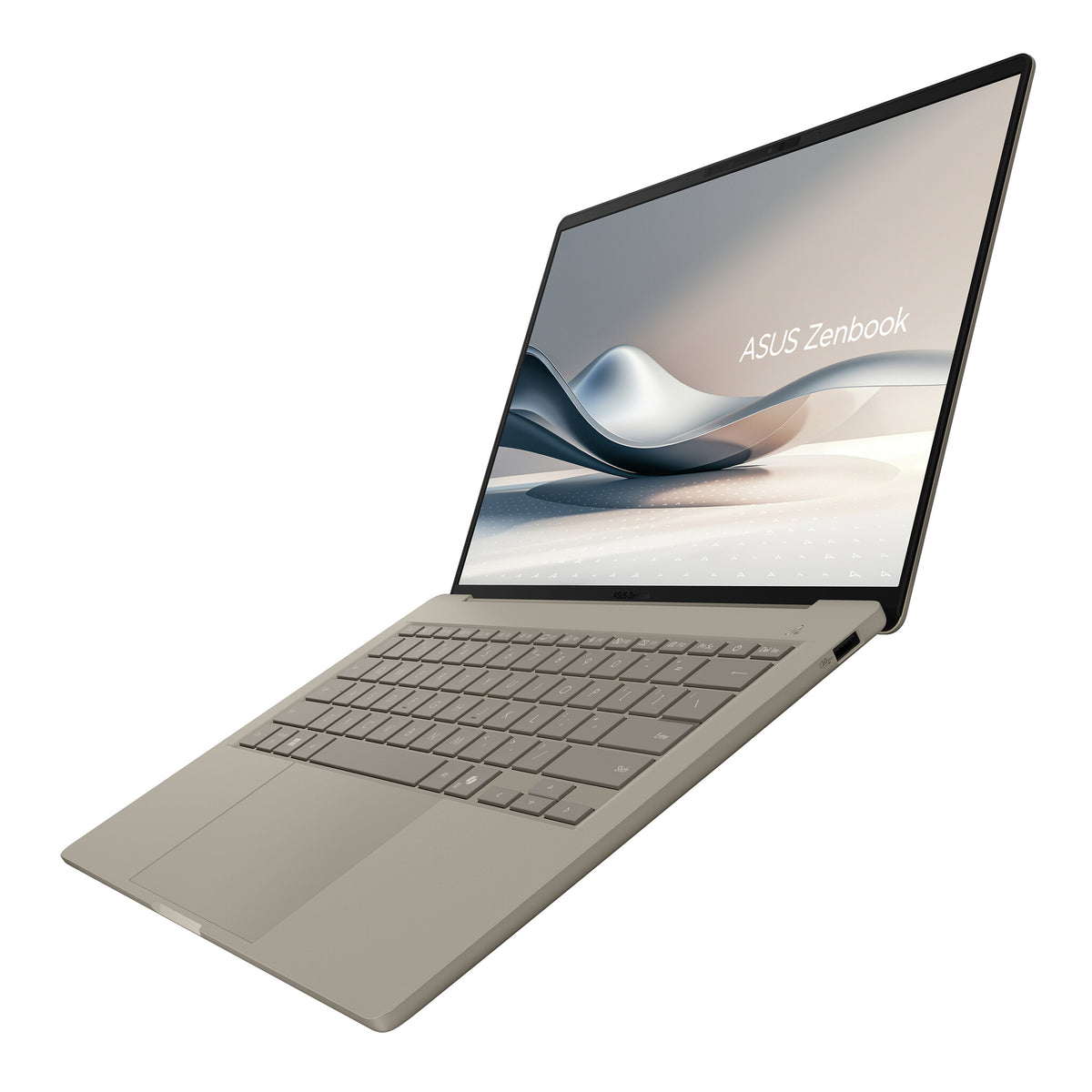 ASUS Zenbook A14 UX3407QA-QD202W Copilot+ PC Snapdragon X1-26-100 Bärbar dator 35,6 cm (14") WUXGA 16 GB LPDDR5x-SDRAM 512 GB SSD Wi-Fi 6E (802.11ax) Windows 11 Home Beige