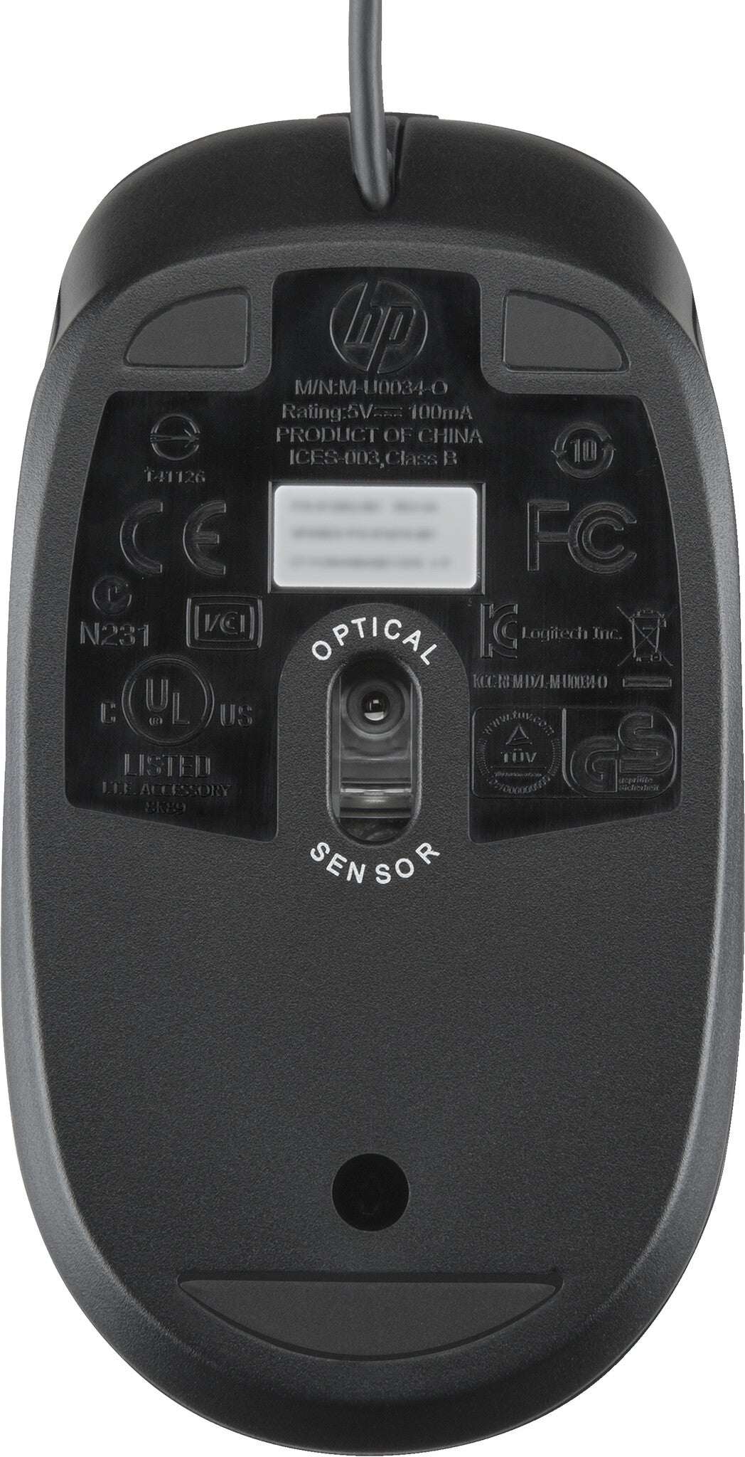HP USB optisk mus 2,9 m