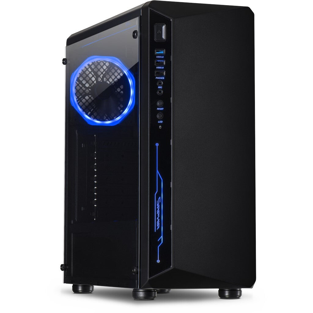 Inter-Tech C-3 Saphir Tower Svart