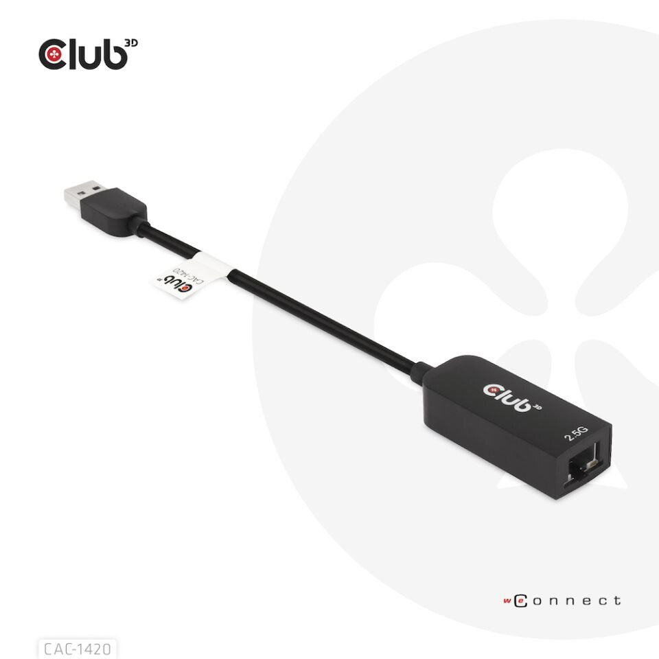 CLUB3D CAC-1420 nätverkskort Ethernet 2500 Mbit/s