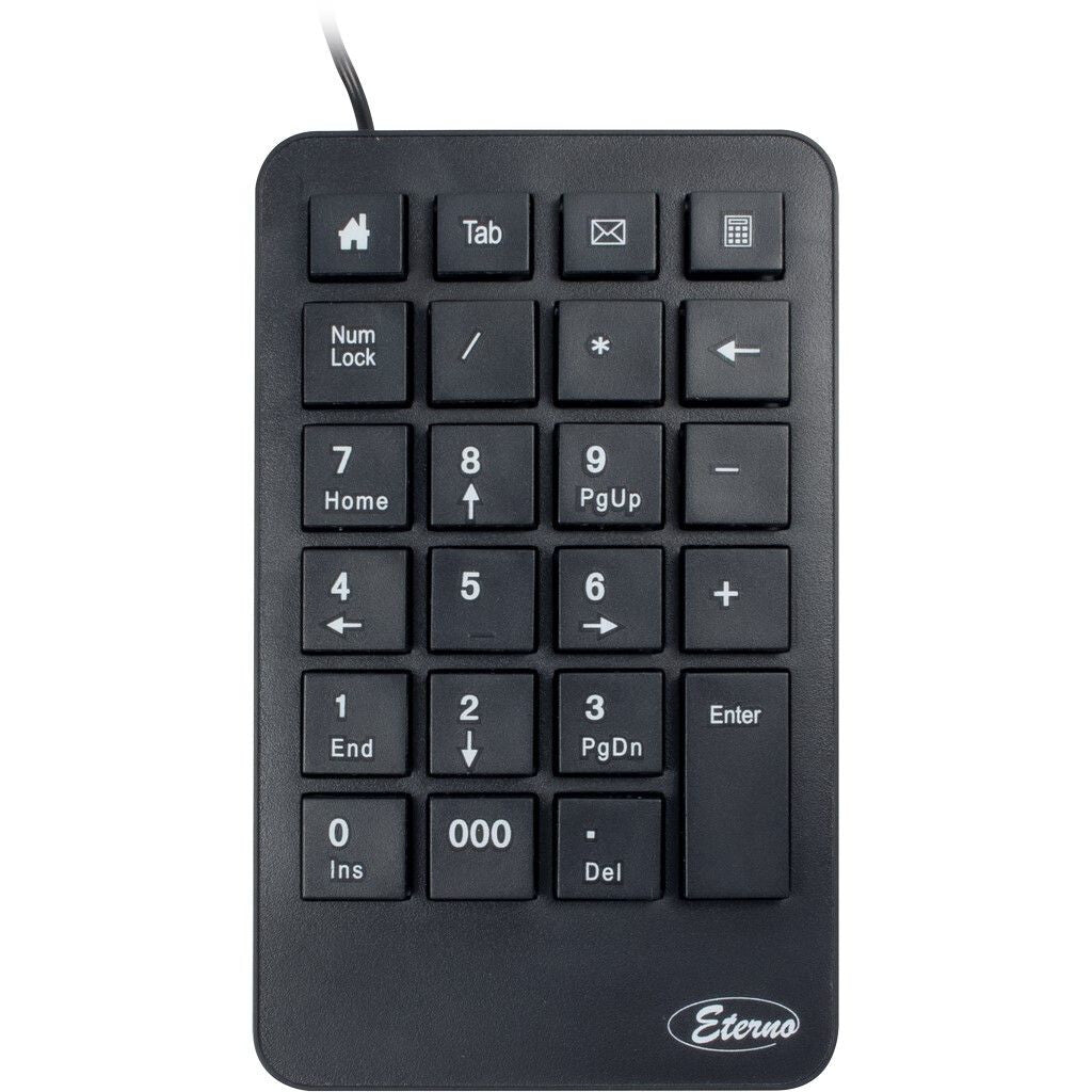 Inter-Tech KB-120 numeriskt tangentbord Universal USB Svart