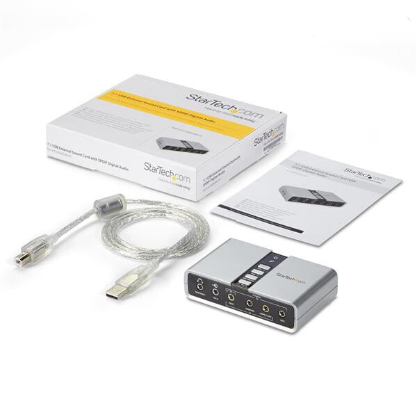 StarTech.com 7.1 USB-audio-adapter externt ljudkort med SPDIF digital audio