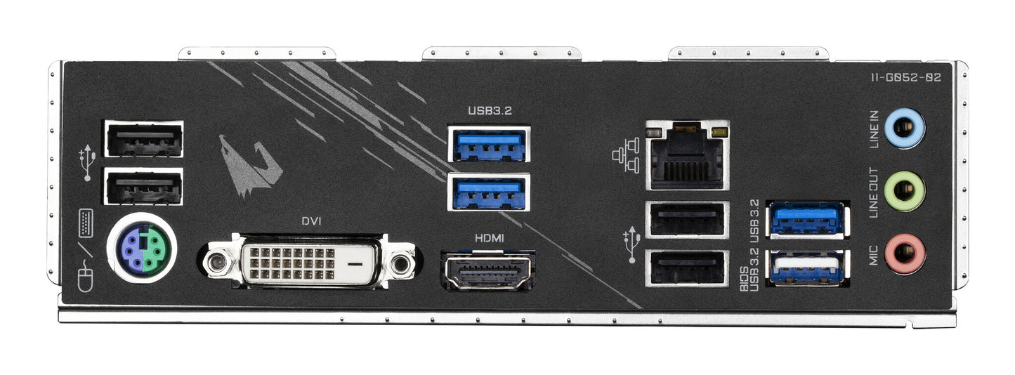 GIGABYTE B550M AORUS ELITE moderkort AMD B550 Uttag AM4 micro ATX
