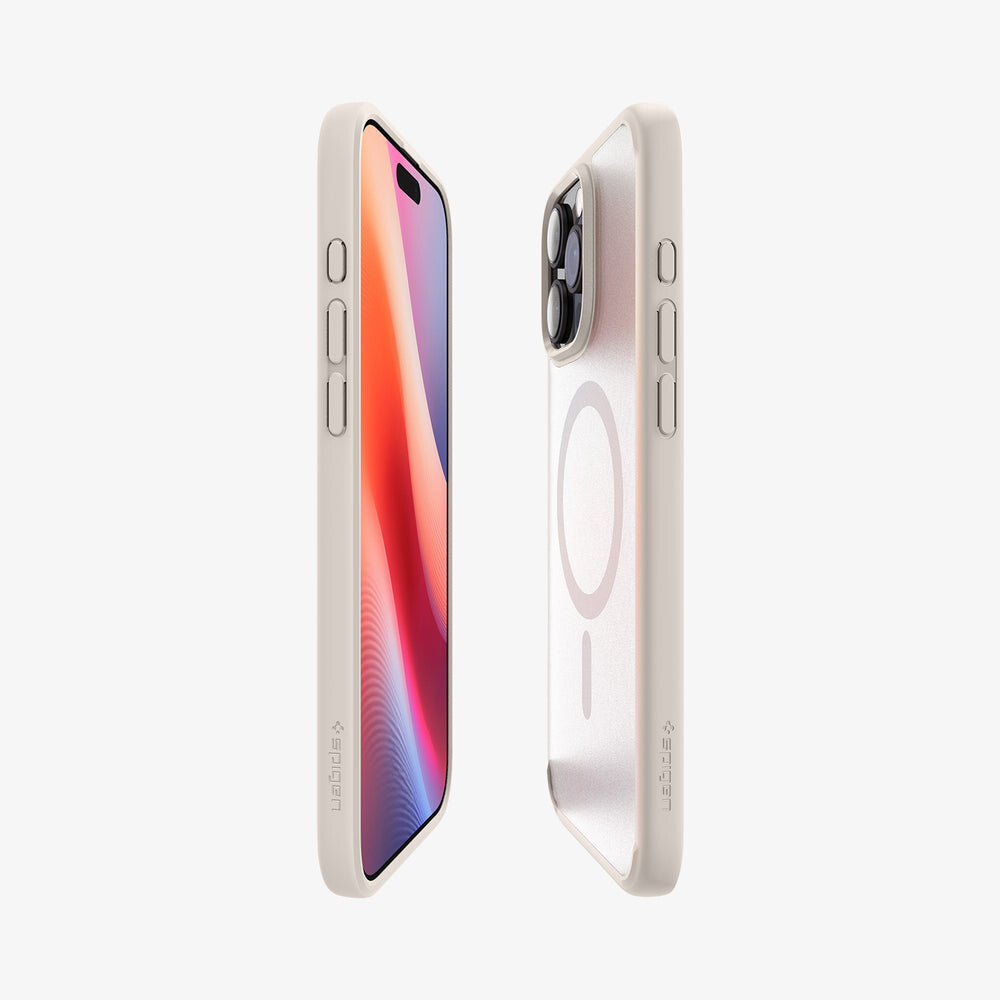 Spigen Ultra Hybrid (MagFit) mobiltelefonfodral 17,5 cm (6.9") Mobilskal Beige, Transparent