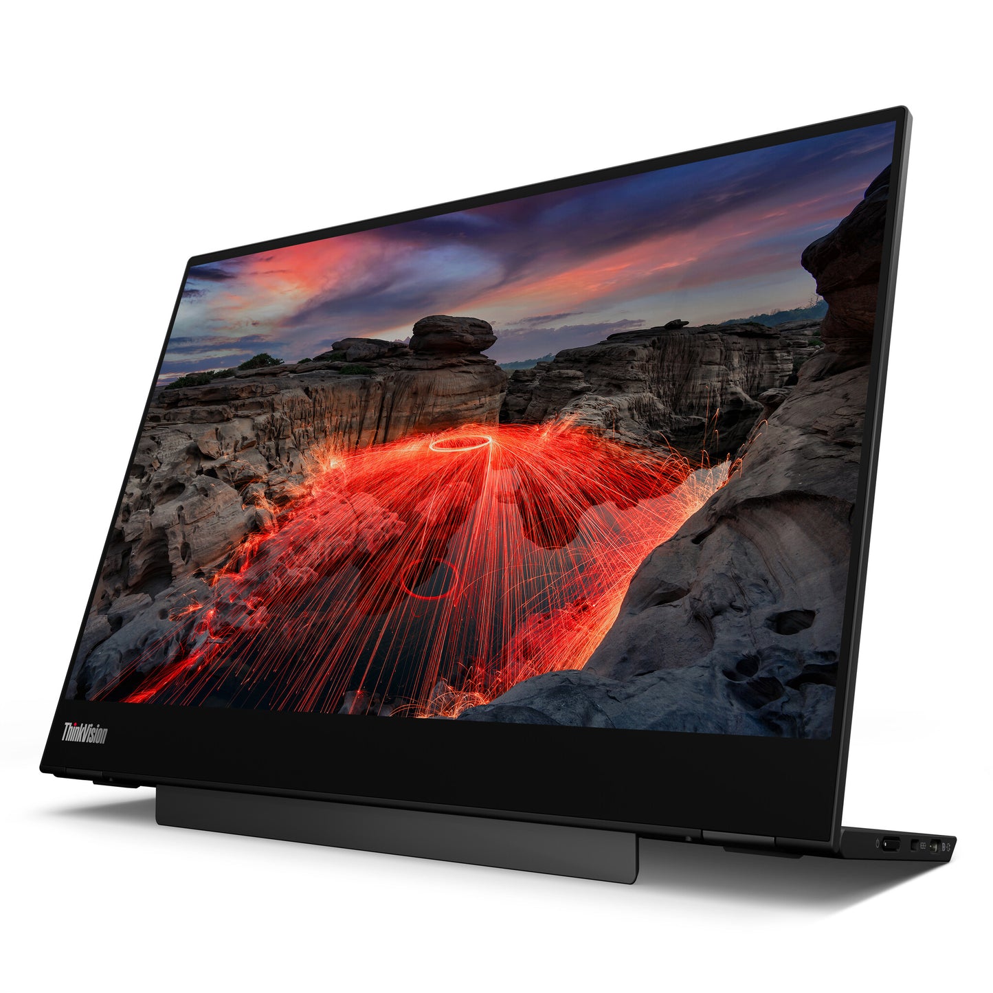 Lenovo ThinkVision M14t Gen 2 LED display 35,6 cm (14") 2240 x 1400 pixlar 2.2K Pekskärm Svart