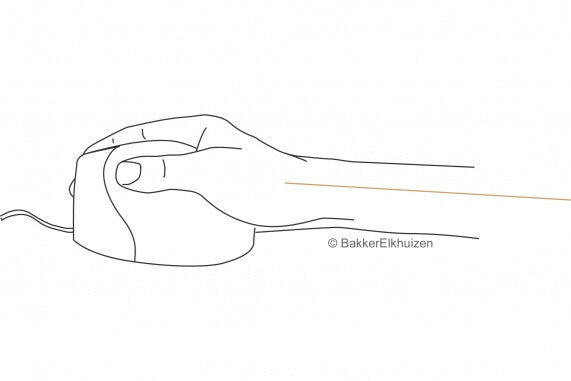 BakkerElkhuizen Evoluent4 datormöss Kontor vänster hand laser 2600 DPI
