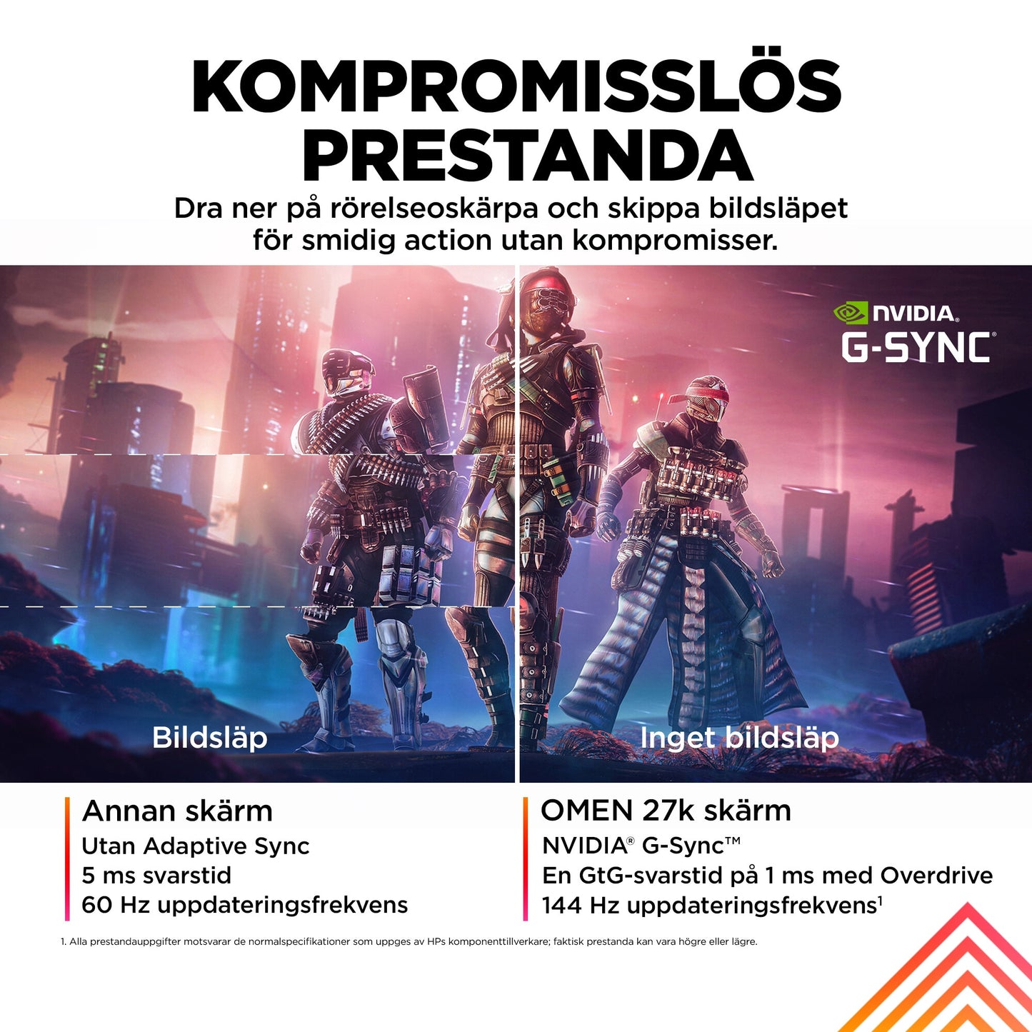 OMEN by HP OMEN 27 tum UHD 144 Hz Gaming-skärm – OMEN 27k OMEN 27 tum UHD 144 Hz Gaming-skärm – OMEN 27k