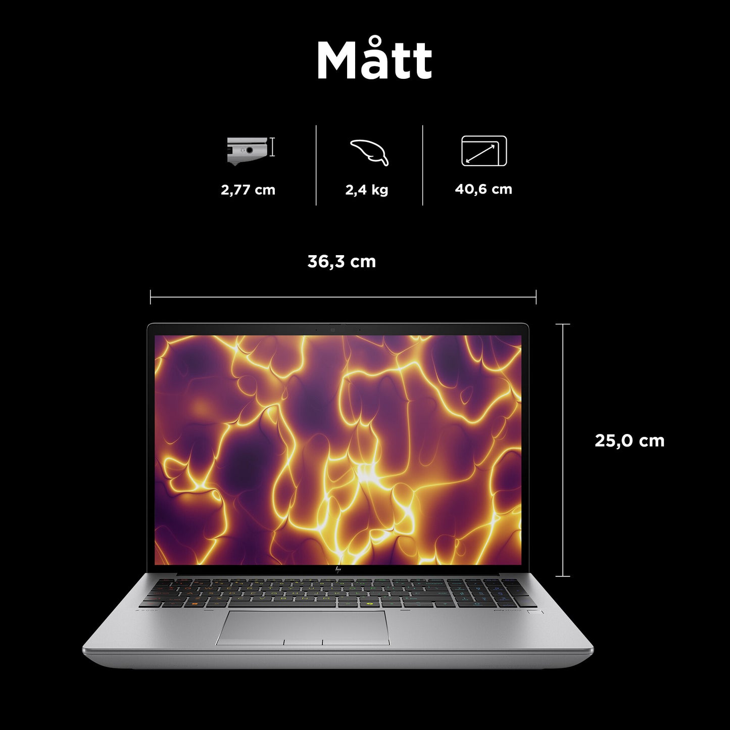 HP ZBook Fury 16 G11 Intel® Core™ i9 i9-14900HX Mobil arbetsstation 40,6 cm (16") WUXGA 64 GB DDR5-SDRAM 1 TB SSD NVIDIA RTX 3500 Ada Wi-Fi 7 (802.11be) Windows 11 Pro AI PC, AI Workstation Grå