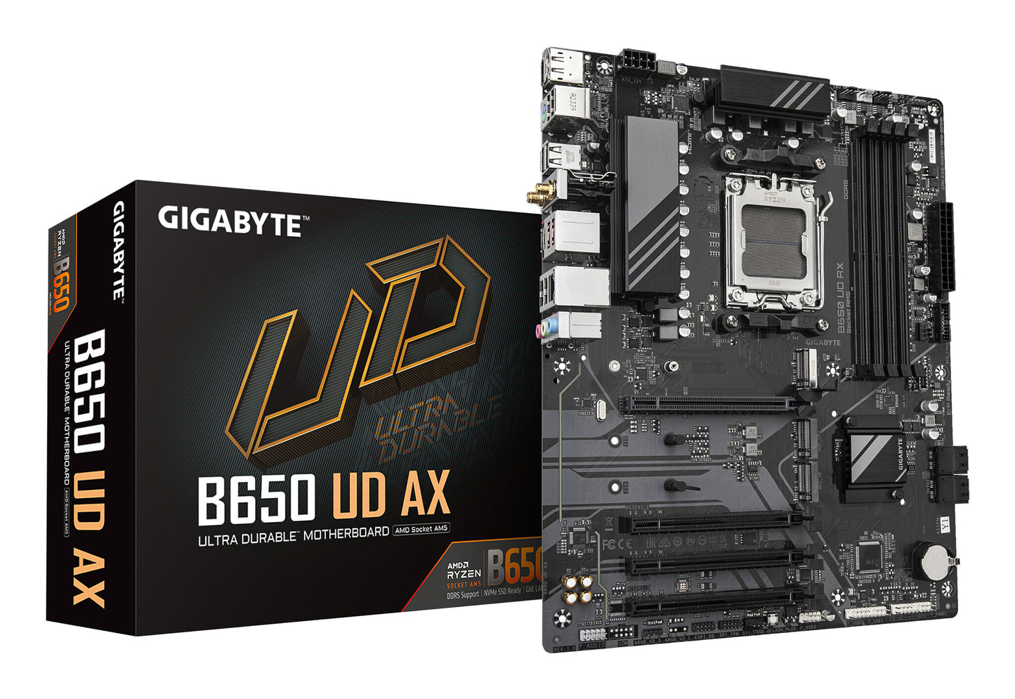 GIGABYTE B650 UD AX moderkort AMD B650 AM5-sockel ATX