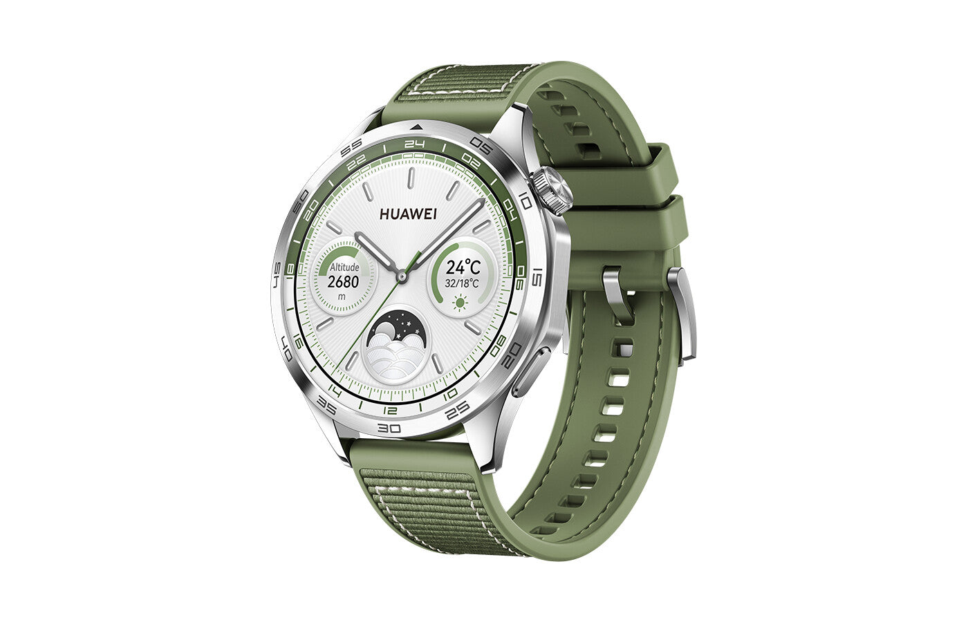 Huawei WATCH GT 4 3,63 cm (1.43") AMOLED 46 mm Digital 466 x 466 pixlar Rostfritt stål Wi-Fi GPS