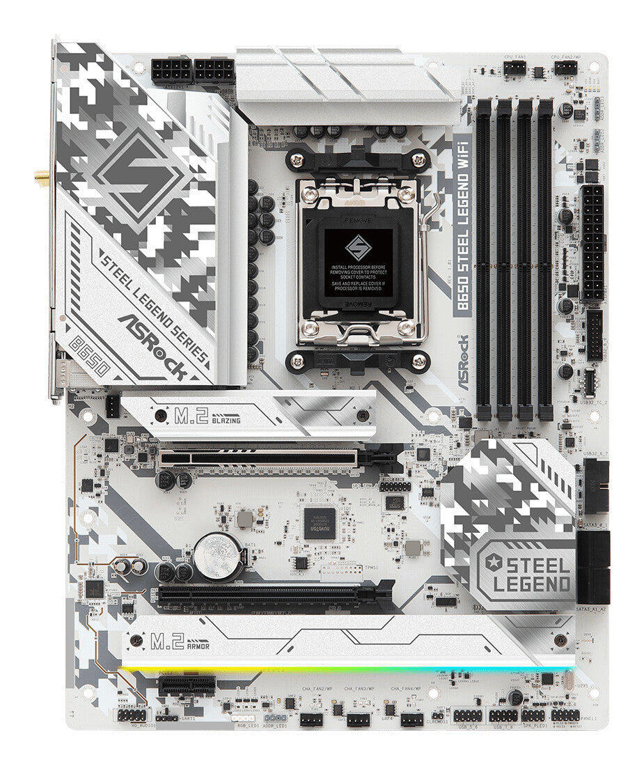 Asrock B650 Steel Legend WiFi AMD B650 AM5-sockel ATX