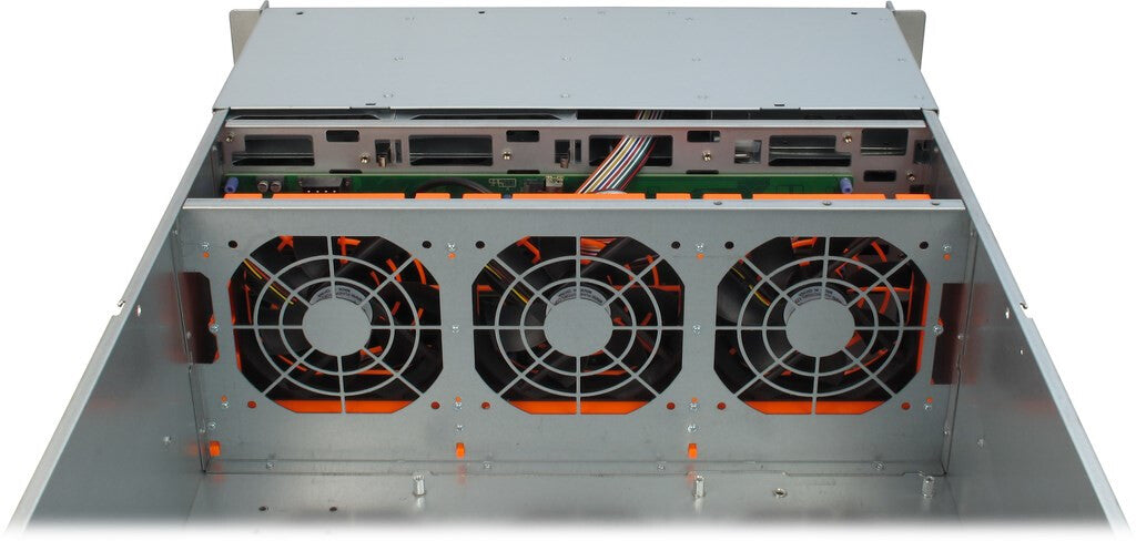 Inter-Tech IPC 4U-4420 Ställning Blå, Rostfritt stål