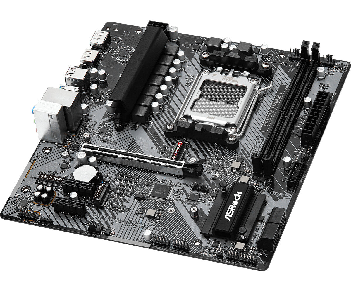 Asrock B650M-H/M.2+ AMD B650 AM5-sockel micro ATX
